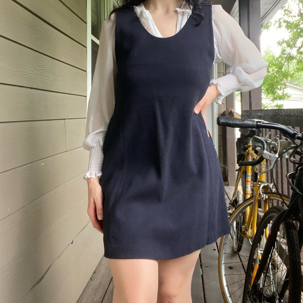 Uniqlo A-Line cotton dress with pockets